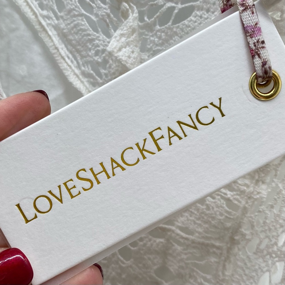 NWT LoveShackFancy Isidore White Boho Lace Ruffle Mini Dress Size Small - Picture 10 of 14